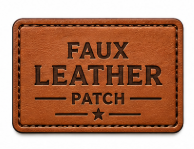 Faux Leather Patches