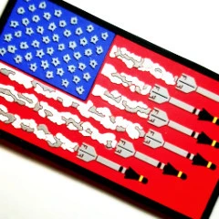 Original Battle Patches American Flag Patch
