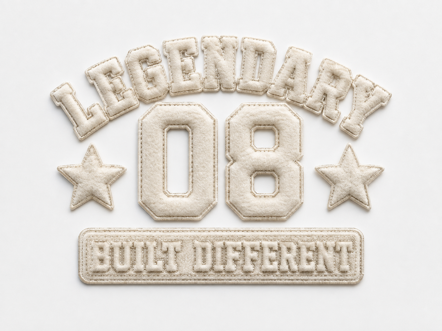 3D Puff Applique Patch