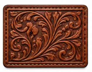 Embossed Leather Patches